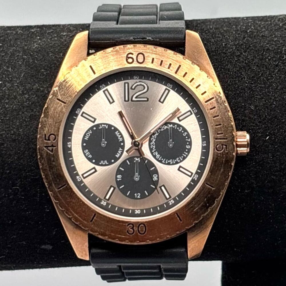 Gold & Black Men's Watch
